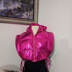 NWT Hooded Puffer Vest